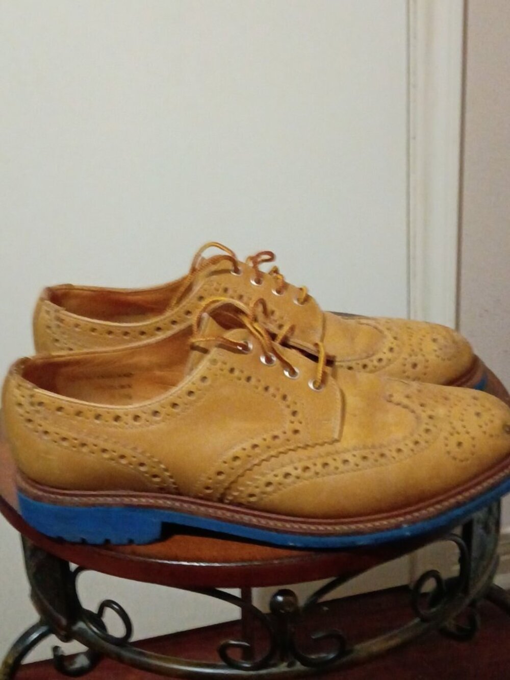 Mark McNairy Shoes Men's Size 10.5 Brown New Amsterdam Leather Brogue Wingtip